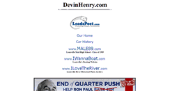 Desktop Screenshot of devinhenry.com